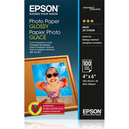 Epson Papel Photo Paper Glossy 10x15cm 100 hojas