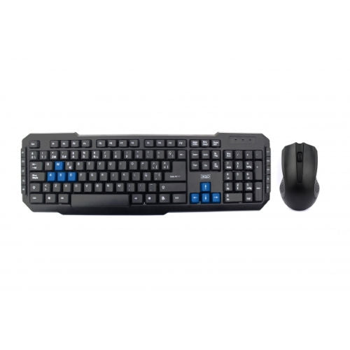 3GO COMBO TECLADO + RATON MULTIMEDIA DRILE NEGRO WIRELESS USB