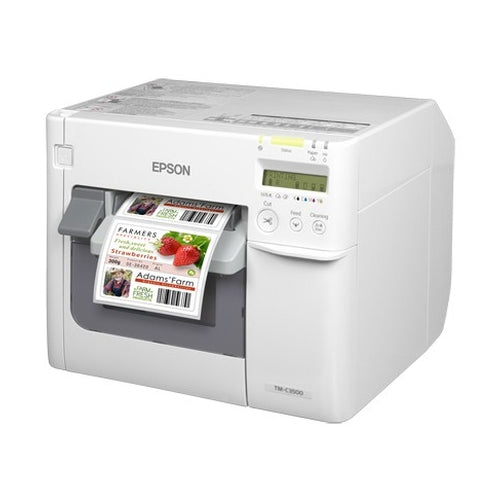 Epson ColorWorks C3500, Cter, Disp., USB, Ethernet, NiceLabel, blanco