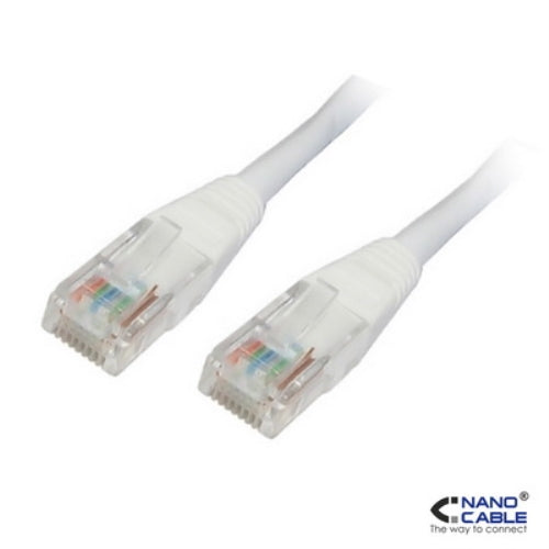 Nanocable Cable de red latiguillo UTP CAT.5e de color Blanco #blanco