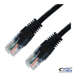 Nanocable Cable de red latiguillo UTP CAT.5e de color Negro #negro