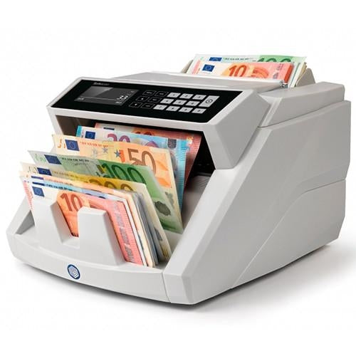 Safescan 2465-S - Contador de billetes automatico, detector de billetes falsos 7 Puntos, 7 divisas, función suma y fajos