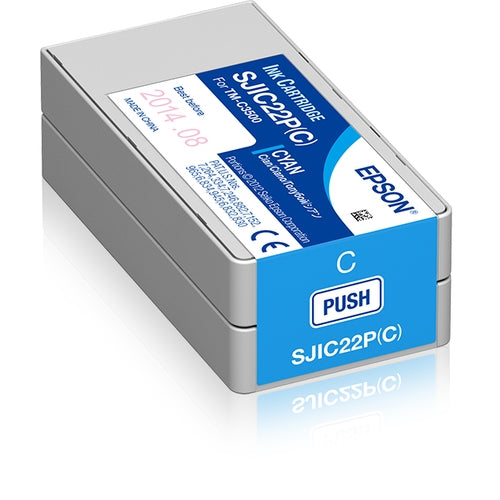 Epson Tinta SJIC22P Cyan TM-C3500