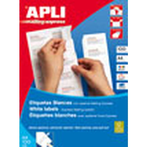 Apli Etiquetas 70X42 poliv. 100A4 / 2.100 etiq.