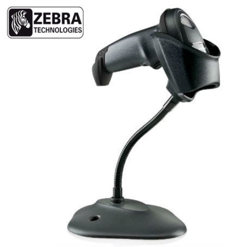 Zebra (Motorola Symbol) - Escáner de códigos de barras LI2208 - 1D - 547 escaneos/seg - USB - IMAGER - Con soporte - Neg