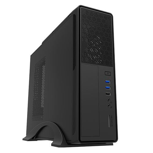 Caja sobremesa microATX Slim Unykach UK-2010 - FA SFX 450W - USB 3.0 x2 , USB 2.0 x1 Audio, Micrófono y Lector de tarjet