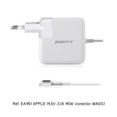 Eightt - Cargador Específico Compatible con APPLE 14,5V-3,1A 45W MAGSAFE1