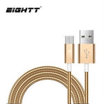 Eightt Cable USB a MicroUSB Trenzado de Nylon Color 1.0 m Dorado #dorado
