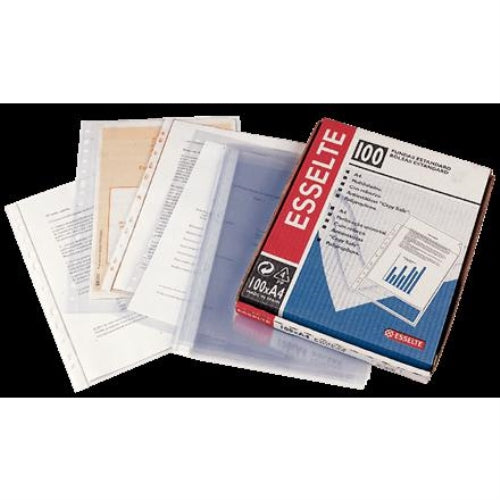 Esselte Funda Pp 16 taladros piel de naranja A4 -100U