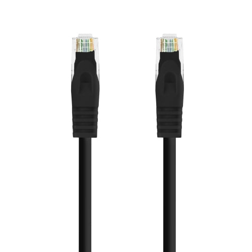 Nanocable - Cable Red Latiguillo RJ45 lszh CAT.6A utp AWG24, negro, 1.0 m