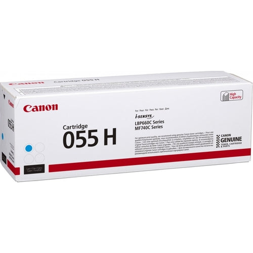 Canon TONER 055H C cian LBP663 LBP664 MF742 MF744 MF745 MF746 alta capacidad 5.900 pag.