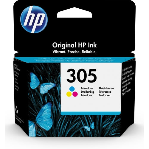 HP Cartucho Color Nº305 - deskjet 2300, 2700 serie, plus 4100, envy 6000, pro 6400