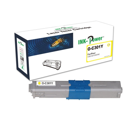Ink-power toner comp. oki C301DN/C321DN/MC342DN amarillo 44973533