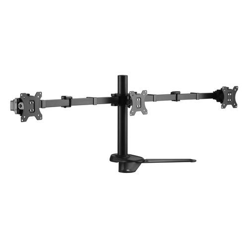 Equip - Soporte sobremesa para 3 monitores 13"-27" - Doble brazo - Vesa - Hasta 8kg