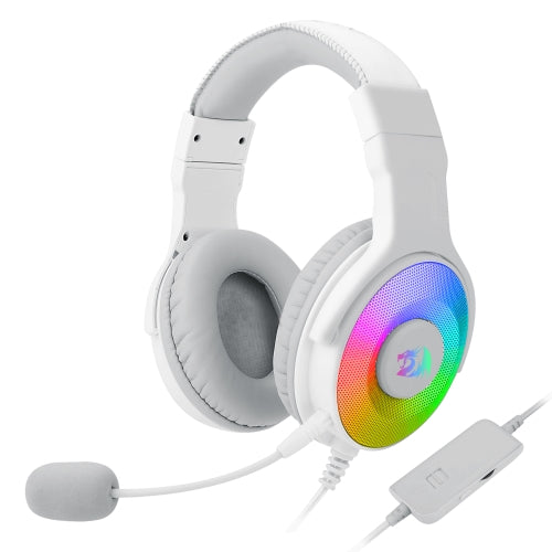 Redragon PANDORA Auricular Gaming RGB Virtual 7.1 USB Micrófono Blanco #blanco