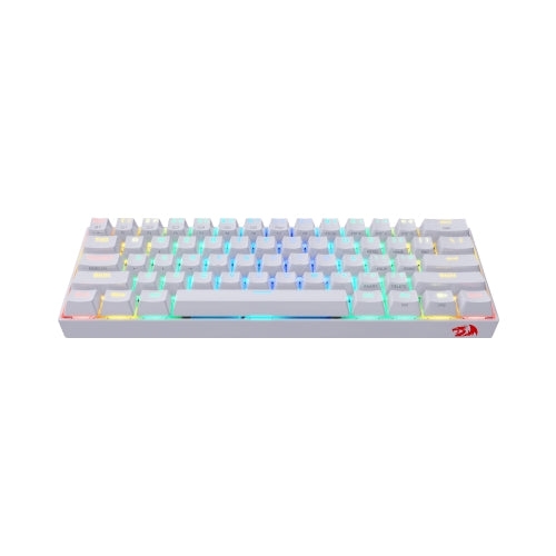 Redragon - DRACONIC Teclado Mecánico Gaming RGB Blanco - Layout USA