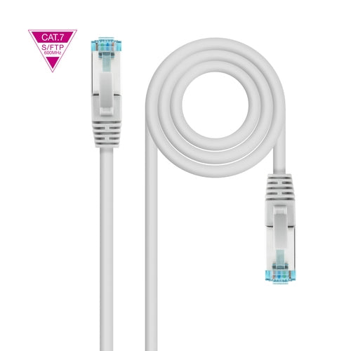 Cable de Red Latiguillo Cat.7 600MHZ LSZH SFTP PIMF AWG26 Gris #gris