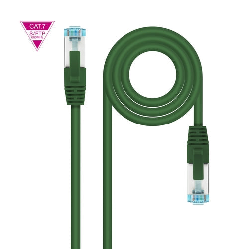 Cable de Red Latiguillo Cat.7 600MHZ LSZH SFTP PIMF AWG26 Verde #verde