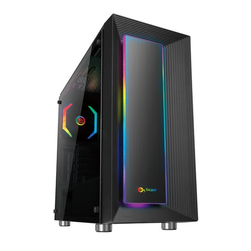 Talius - Caja Gaming Auriga LED RGB - 1 x 12cm RGB trasero - 2 x 120/140mm superiores opcionales - 2xUSB 2.0 - 2xUSB 3.0