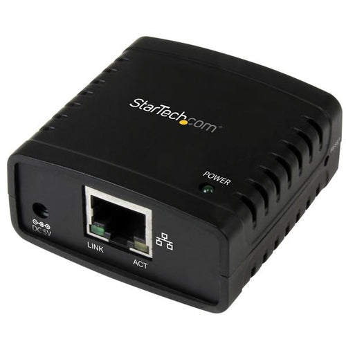 StarTech.com Servidor de Impresion en Red Ethernet 10/100 Mbps a USB 2.0 con LPR - Servidor de Impresion USB