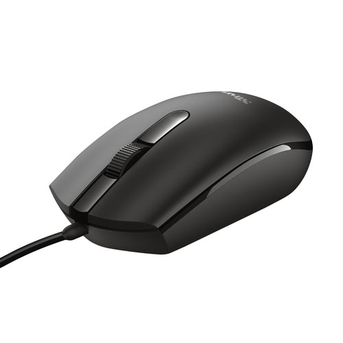 Mouse optico Trust Basi USB 3 botones y rueda de desplazamiento 1200DPI 24271