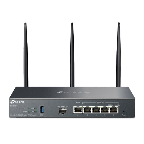 Router vpn TP-Link ER706W gigabit omada AX3000 1P sfp y 5P RJ45 omada mesh WiFi doble banda