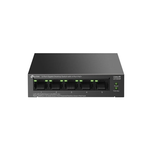 Switch no gestionable TP-Link LS105GP litewave 5P giga sobremesa carcas de metal 4P POE+