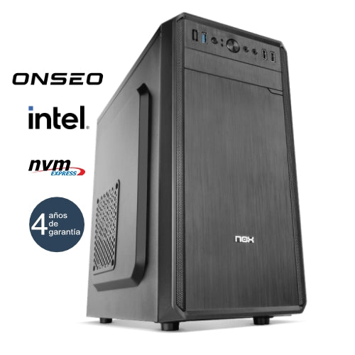 Onseo Solano C8+ - Minitorre MT - 12ª gen - Intel Core i5 12400 - 16GB DDR4 - 1TB SSD M.2 NVMe - USB 3.0 - 4 años garant