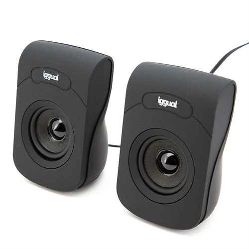 Iggual Altavoces 2.0 6W mini-jack + USB