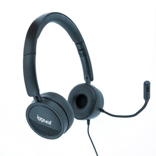 Iggual Auriculares con micro Dual Tech USB/3,5 mm