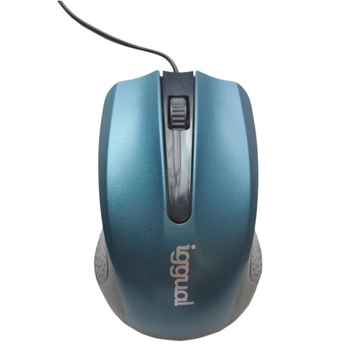 Iggual Ratón óptico COM-ERGONOMIC-RL-800DPI azul