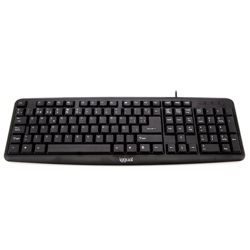Iggual Teclado estándar CK-BASIC-105T negro
