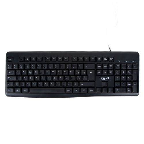 Iggual Teclado estándar CK-BASIC2-105T negro