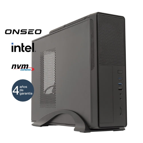 Onseo Solano C8+ - Sobremesa SFF - 12ª gen - Intel Core i5 12400 - 16GB DDR4 - 500GB SSD M.2 NVMe - USB 3.0 - 4 años gar