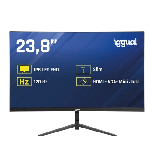 Iggual Monitor 24 IPS 16:9 FHD 120Hz VGA HDMI Slim