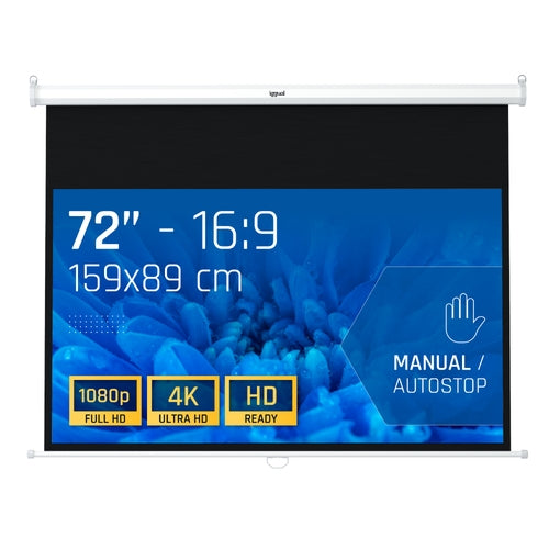 Iggual Pantalla manual 16:9 72 159x89 cm