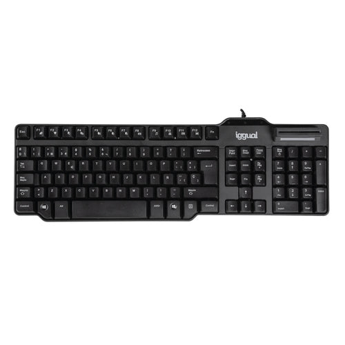 Iggual Teclado con lector DNI CK-ID-DNI SMARTcard