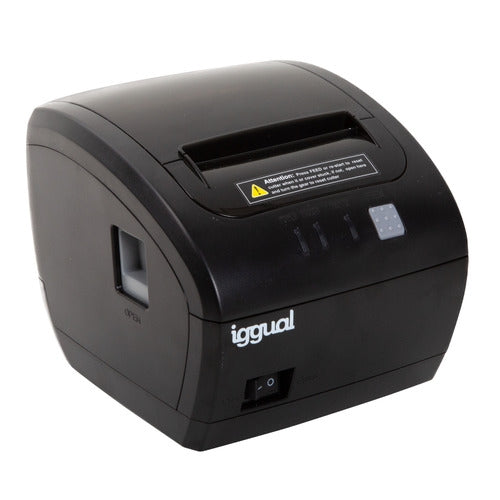 Iggual Impresora térmica TP7001 USB+RJ45 negro