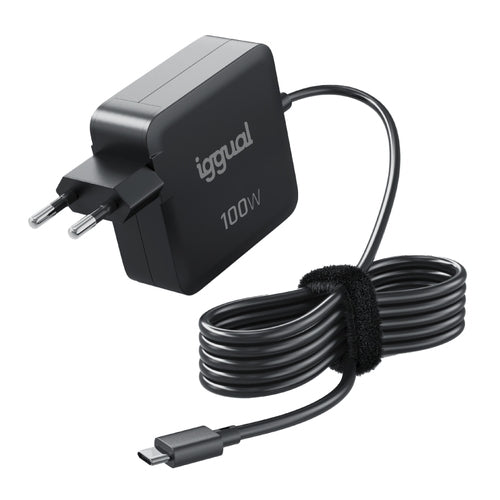 Iggual Cargador portátil y móvil tipo C PD 100W