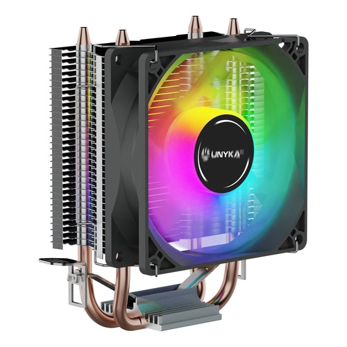 Unyka Unycool H20 ARGB - Ventilador para CPU - Válido para 1200/1700 - AMD AM5/AM4 - 22dBA - TDP 90W