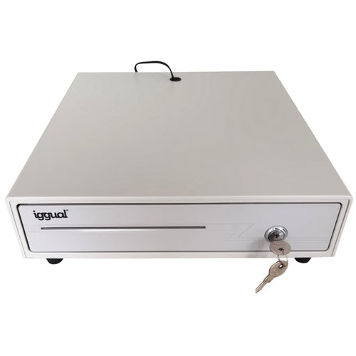 Iggual Cajón portamonedas IRON-10W 38cm 4+6 blanco