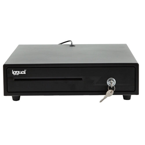 Iggual Cajón Portamonedas IRON-10 38cm 4+6 negro