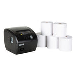 Kit impresora térmica tickets TP7001 + 5 rollos 80