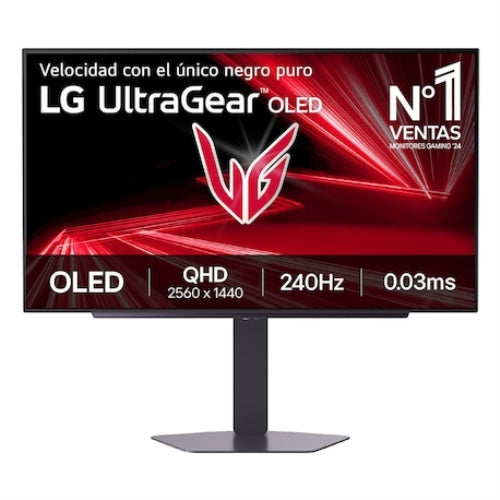 Monitor gaming 27" HDMI displayport LG Ultragear 27GX704A-B QHD OLED 240HZ 0,03MS color negro