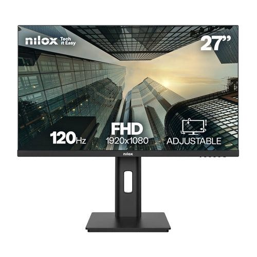 Monitor 27" DP HDMI VGA Nilox NXM27REG1201 IPS FHD 120Hz 4MS 250cd/m² 2x3W vesa 100x100