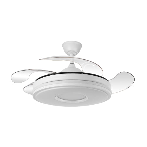 Ventilador Abrila Dani - Techo - 1060 mm - Mando a distancia - 6 velocidades - Motor DC - Luz LED integrada 3 colores - 