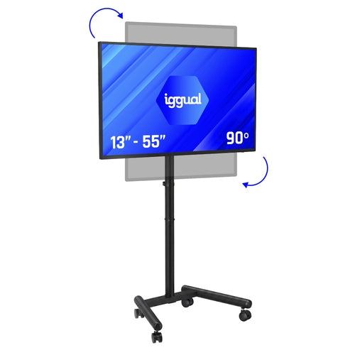 Iggual SRTV55 Soporte TV suelo ruedas 13-55 20kg