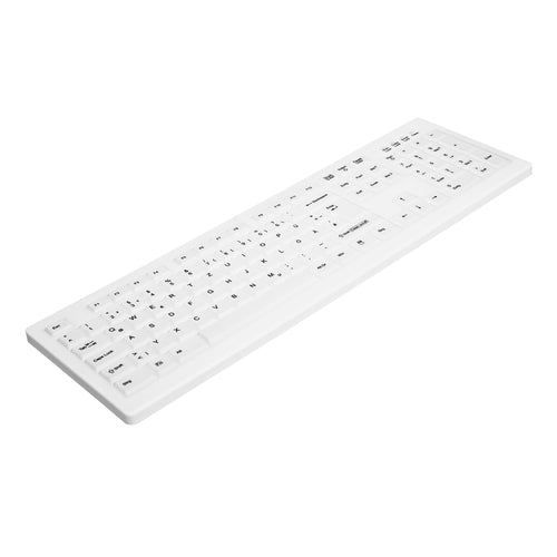 Cherry Teclado Lavable/Desinfectable USB Blanco