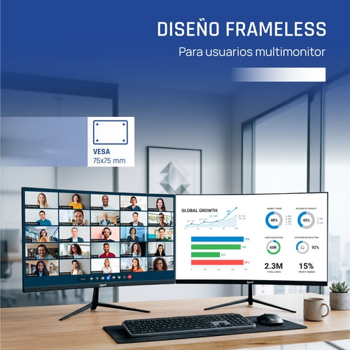 Iggual Monitor 24 1ms FHD 120Hz VGA HDMI DP MM