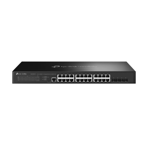 Switch gestionable L2+ TP-Link SG3428X-M2 28P 24x2.5GB 4x10GB sfp+ app metalico rack negro